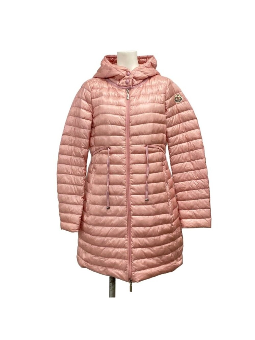 Moncler Down Coat S Barbel Barbell Pink Long Sleeve